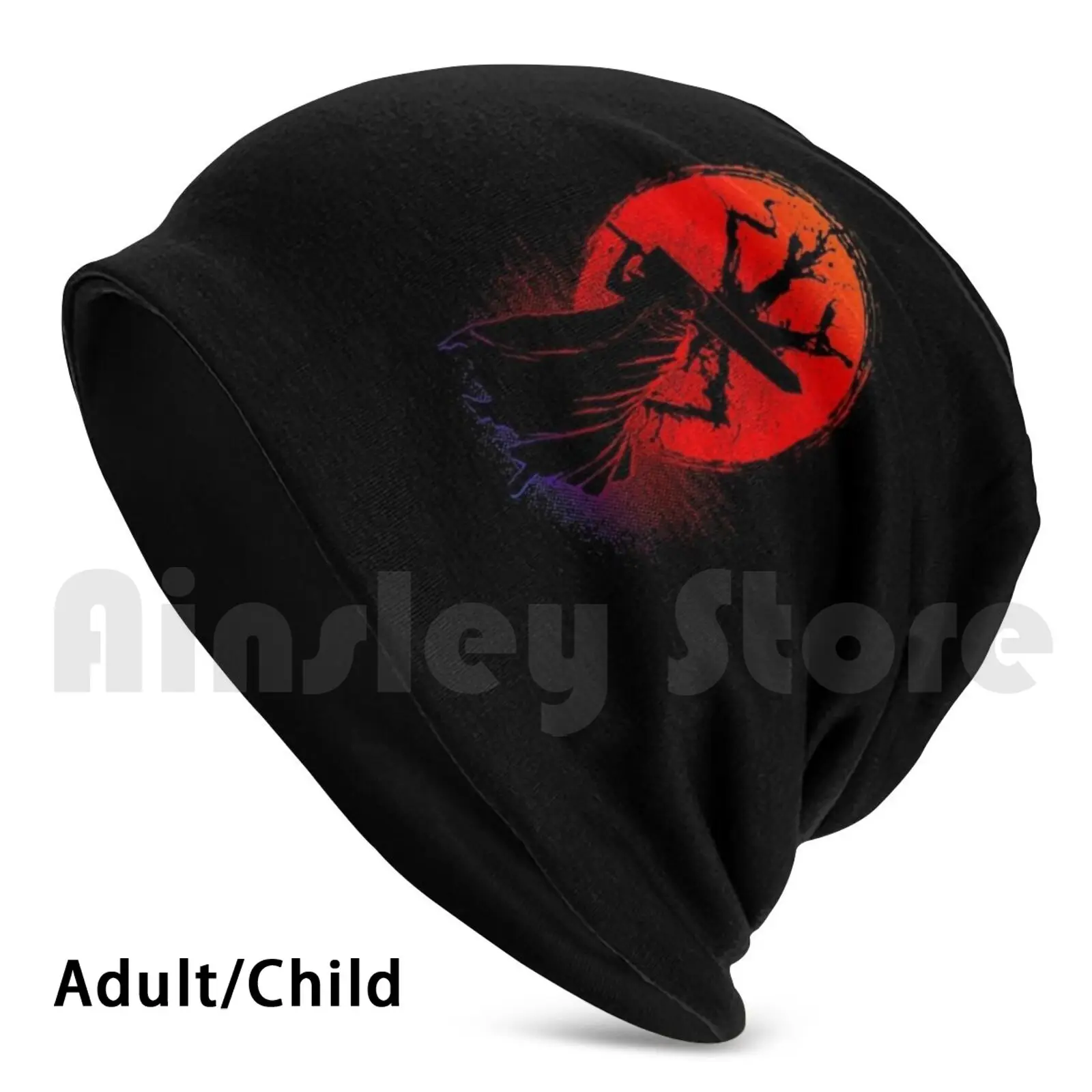 Budella-Black Spadaccino Silhouette Cappello Cappello Budella Berserk Nero Spadaccino Silhouette Anime Manga