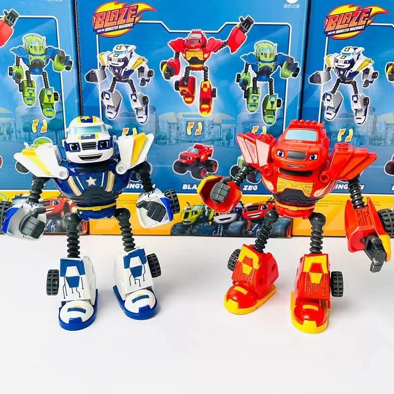 Blaze Monster Machines Cartoon Plastic Alloy Deformata Car Model Action Figures Blaze Monster Machine Toys Regali Di Compleanno Per Bambini