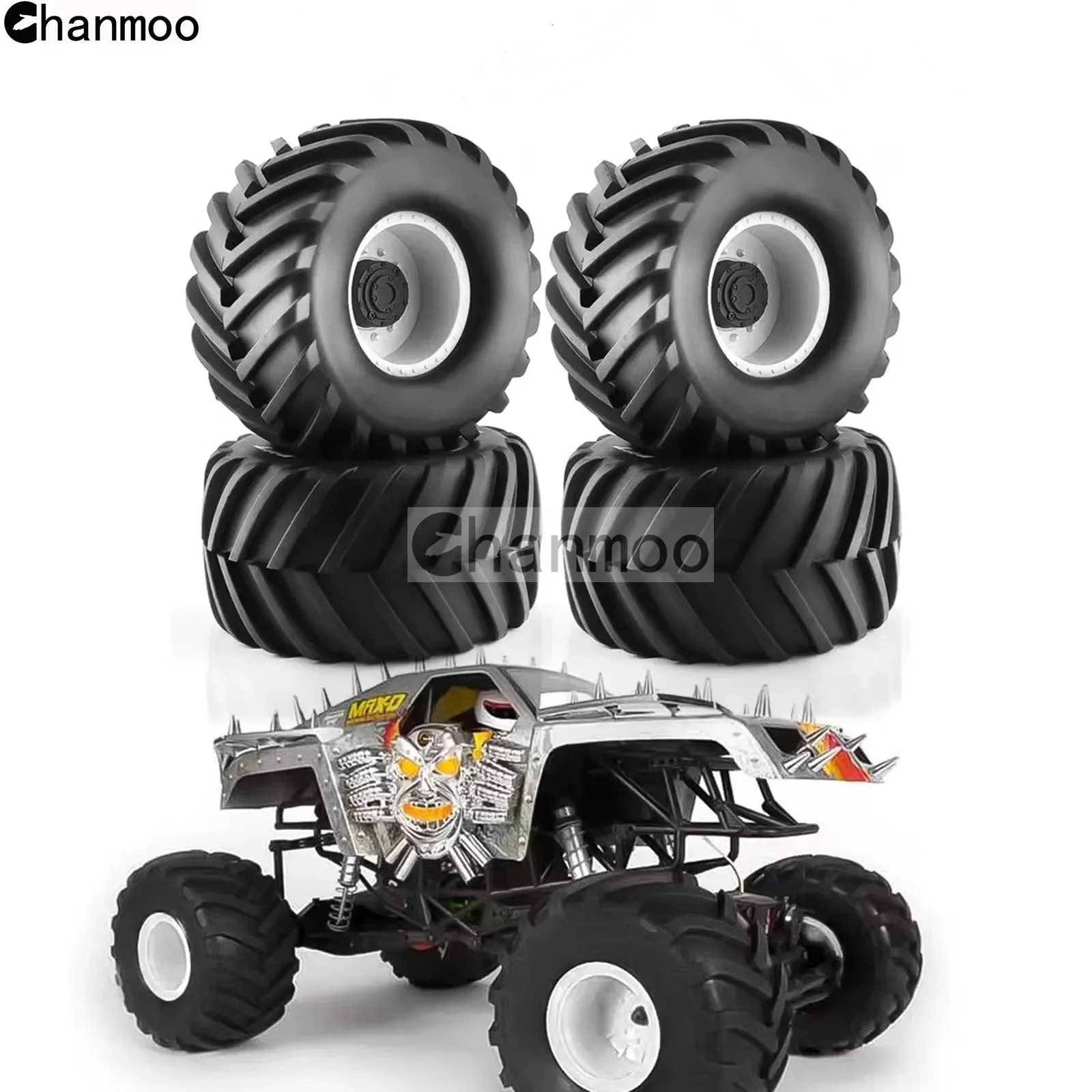 Chanmoo Super Wheels Pneumatici 183Mm Pneumatici Per Camion Per 1/8 1/10 Rc Monster Truck Mk2 Axial Kyosho Tamiya Hpi Trax Pezzi Di Ricambio