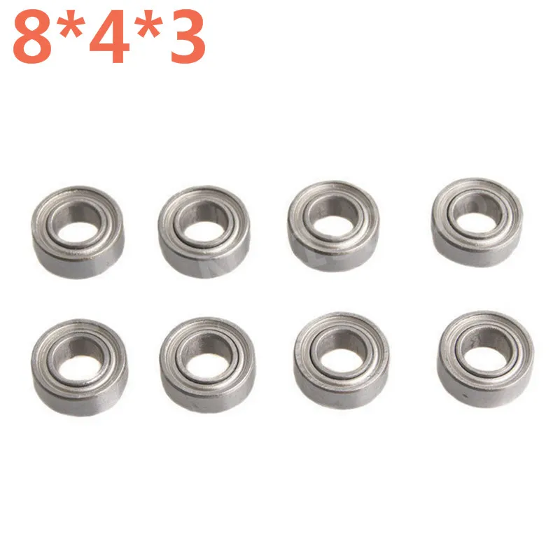 8 Pezzi Rc Cars Pezzo Di Ricambio 8*4*3Mm Cuscinetto A Sfere Per Modello 1/10 Scala Kyosho Optima 4Wd Hobby Buggy Giocattoli Telecomandati