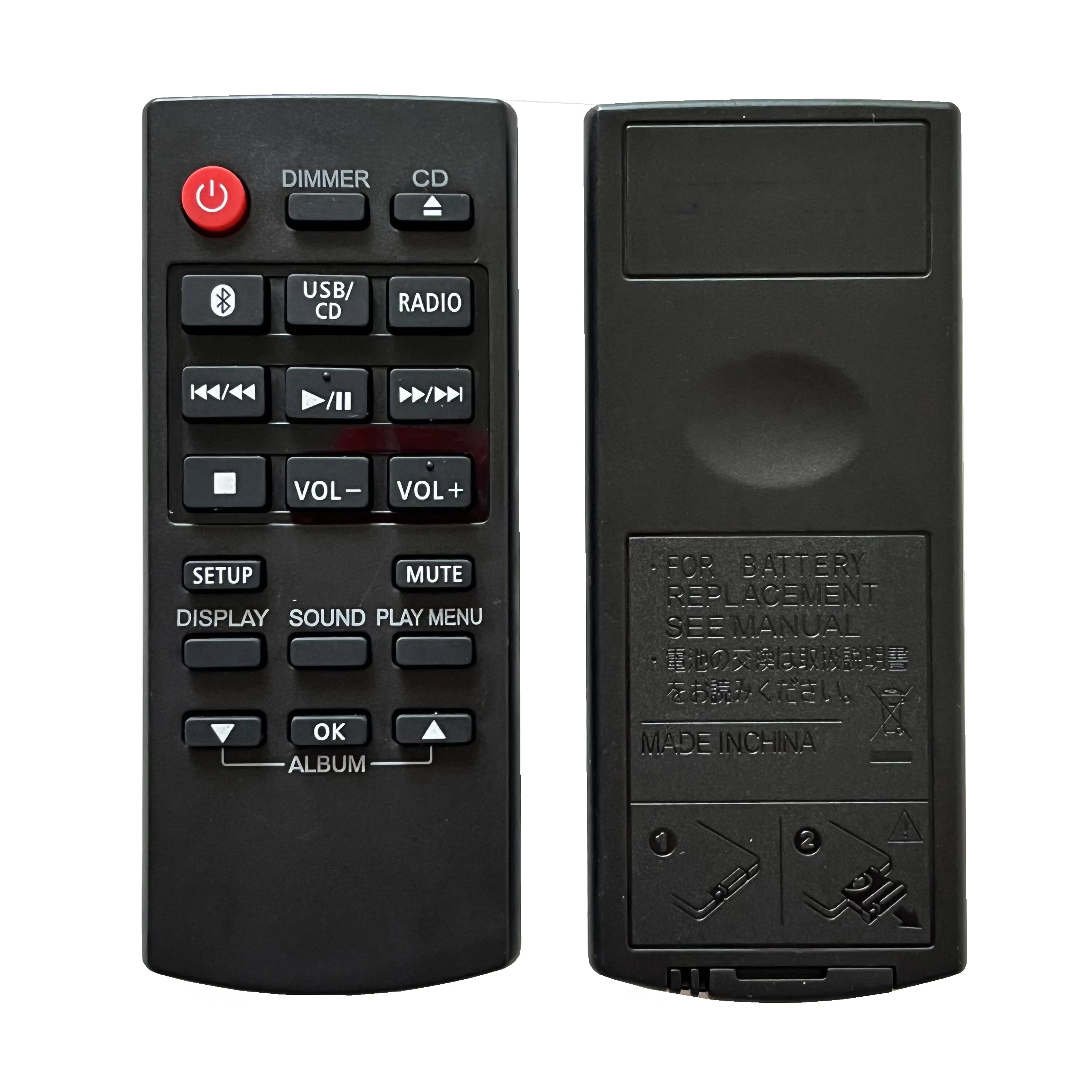 Telecomando Per Panasonic Sa-Ux104 Sa-Pm250 Sa-Pm600Eg-K Sa-Pm600Gn-K Sa-Pm600Pc-K Sa-Pm602Eb-K Sistema Audio Stereo Micro Cd