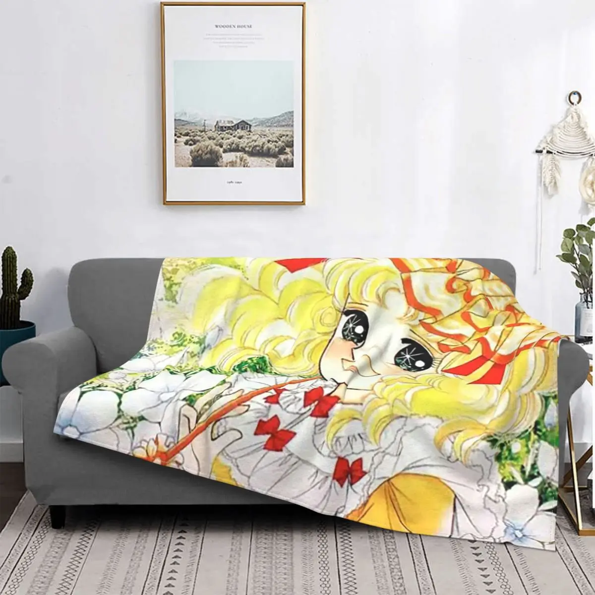 Candy Candy Anime Manga Coperta Velluto Stampato Anni 80 Cult Color Art Coperta Super Morbida Per Divano Copriletto Camera Da Letto