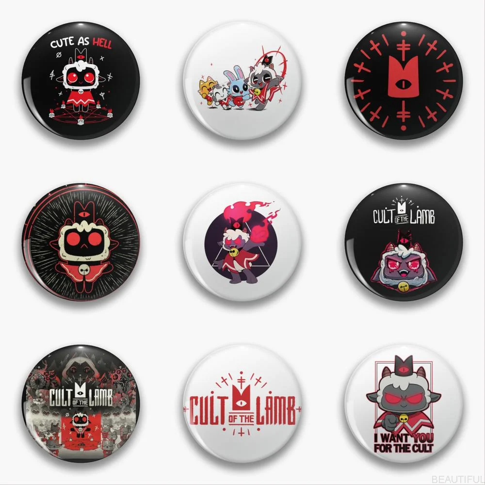 Cult Of The Lamb Spilla Pines Pins Spille In Metallo Per Zaini Spille Anime Fashion