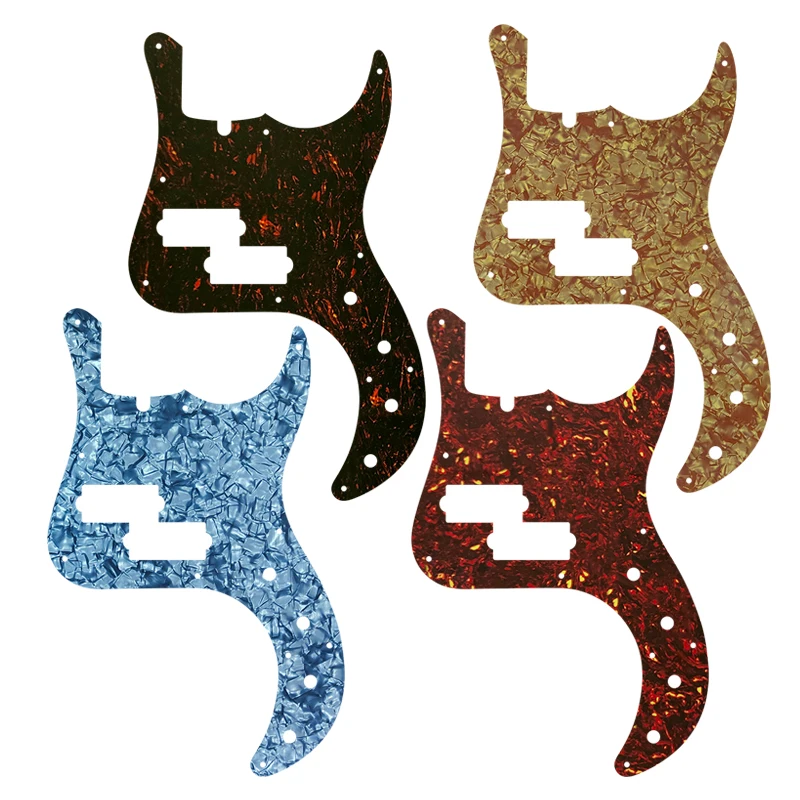 Xin Yue Custom Guitar Parts-Per Us Fender Precision Deluxe Bass Guitar Pickguard Selezione Multicolore