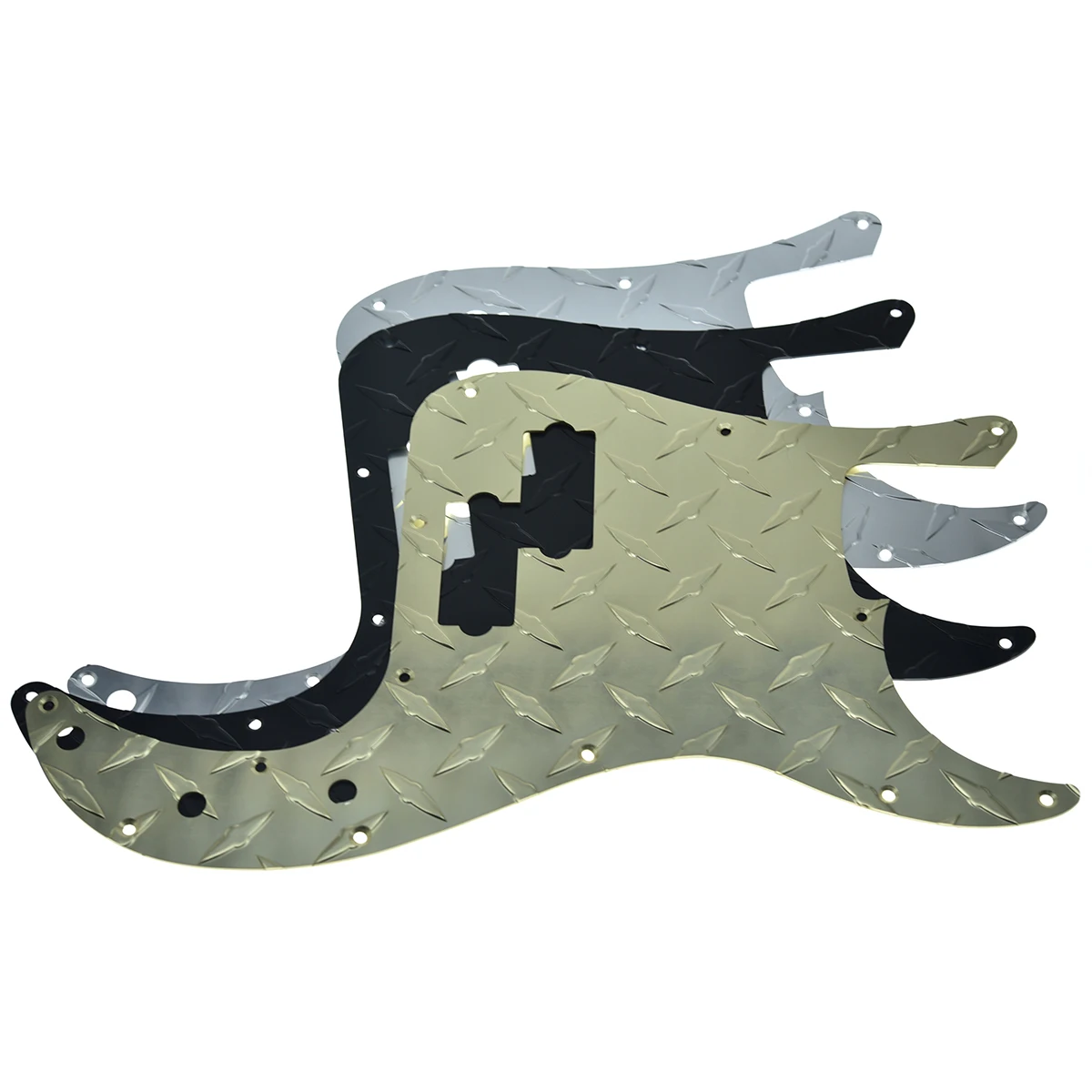 Kaish Premium 13 Fori Piastra Diamantata Moderna Standard Di Precisione Pbass Pickguard Alluminio Pb Battipenna Per Parafango Americano P Bass