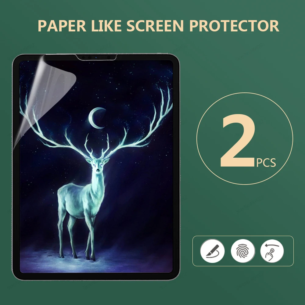 Per Ipad Pro 11 Paper Like Screen Protector Ipad Air 4A Generazione 2021 10.2 Air 3 Mini 5 Air2 1 12.9 Pet Matte Ipad Film