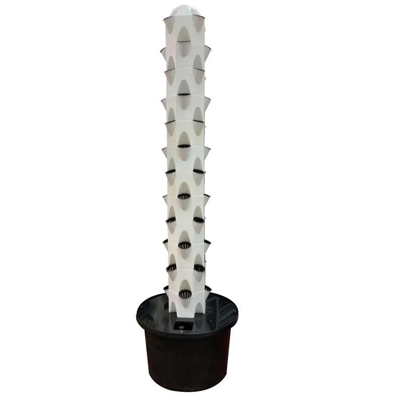 Indoor Nft Hydroponic System Vertical Garden Petal Tower 48 Fori Attrezzatura Per La Coltivazione Completa Per Fiori Lattuga Herb Strawberry