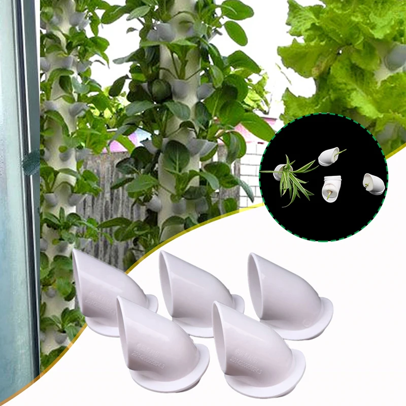 5 Pz Colonna Professionale Piantare Tazza Fai Da Te Idroponica Colonizzazione Tazze Pianta Crescere Vaso Torre Verticale Vasi Per Piante Forniture Da 