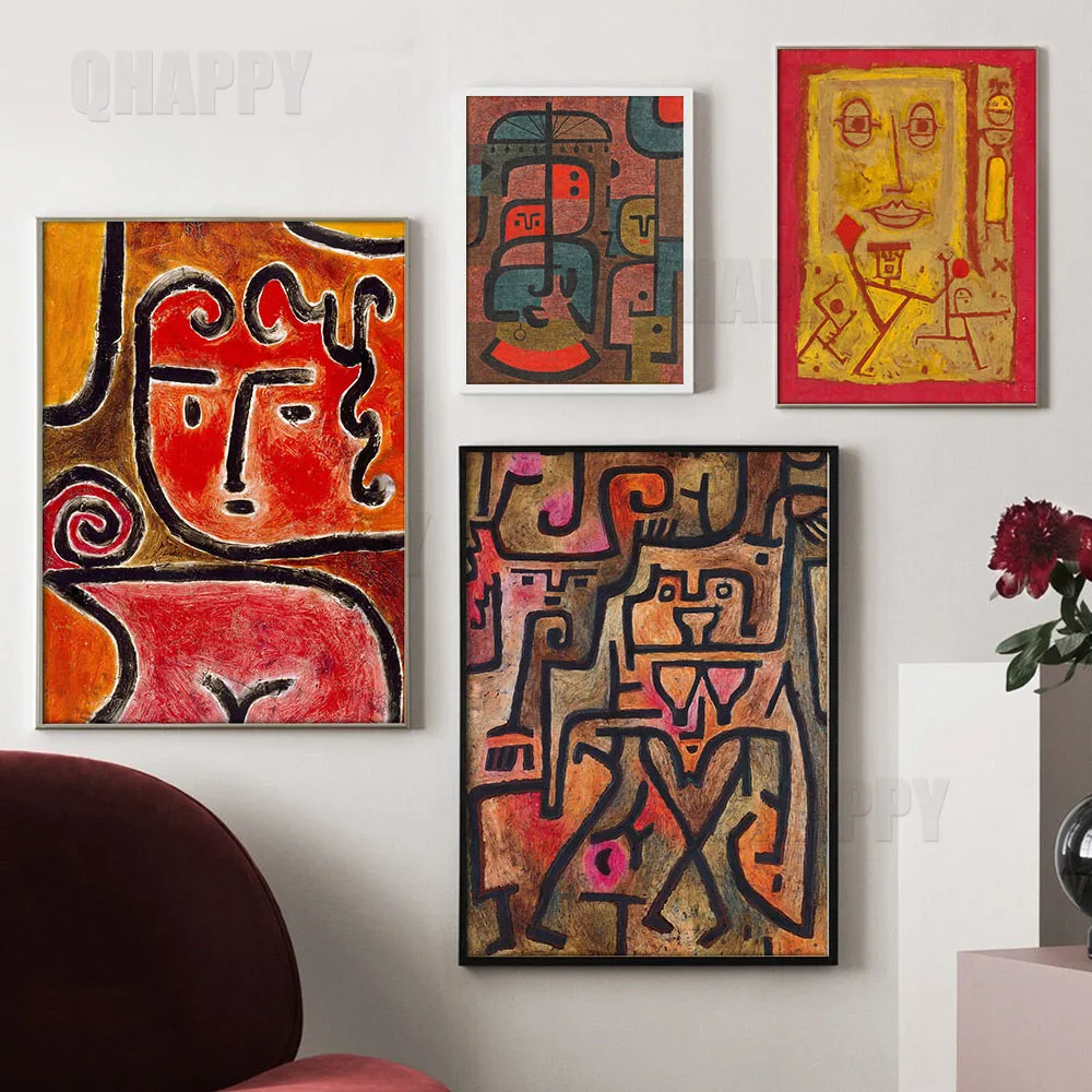 Foresta Streghe Wall Art Canvas Painting Twin Tower Prints Paul Klee Artwork Rose Garden Poster Per Soggiorno Modern Home Decor