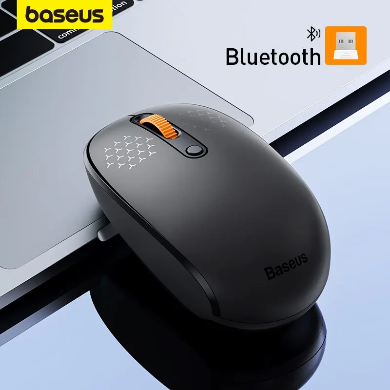 Baseus F01B Mouse Wireless Bluetooth 5.0 Mouse 1600 Dpi Silent Click Per Macbook Tablet Laptop Pc Accessori Da Gioco