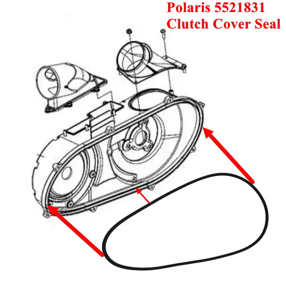 Guarnizione Coperchio Frizione 5521831 Per Polaris 500 570 Ace 570 Polaris Atv Quad Rzr 570 Polaris Utv Rzr 900 Xp 1000 General 1000