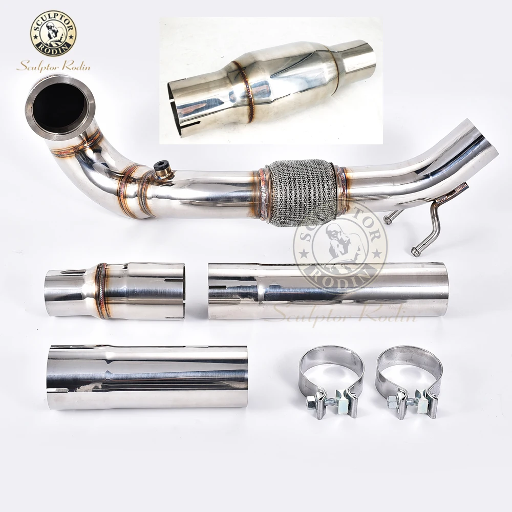 Downpipe Per Ea888 Mk7 Mk7.5 Golf /Skoda Rs 5E Tfsi / A3 1.8T 2.0T Golf Mk7 Mk8 Golf Mk7.5 Mk8 2.0T Gti 2014 + 200 Celle Euro 5