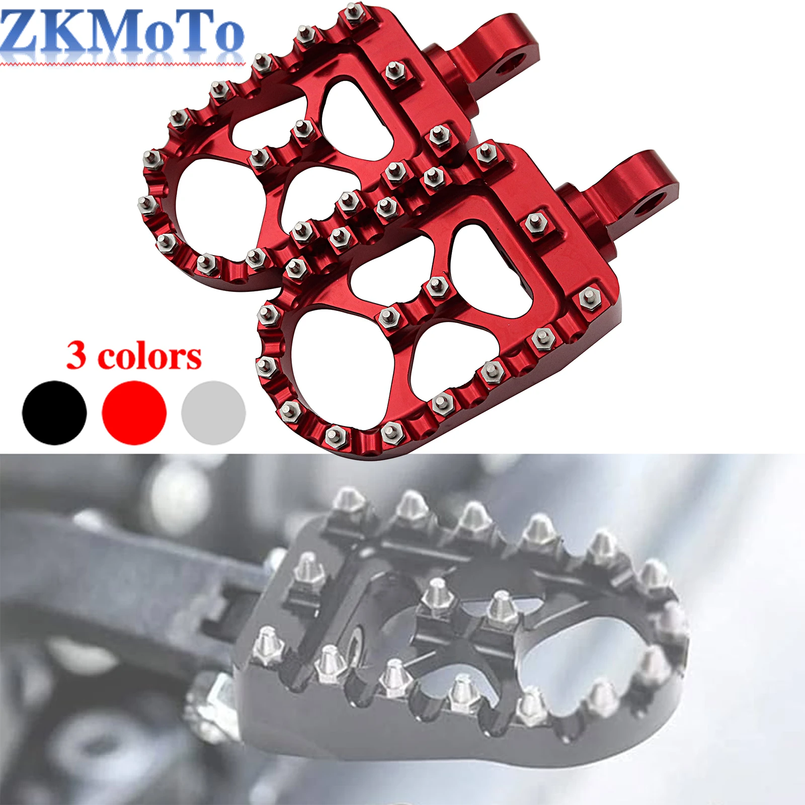 Golden Mx Offroad Pedane Moto Wide Fat Footests Bobber Chopper Per Harley Dyna Fatboy Wide Glide Sportster Iron Xl 883