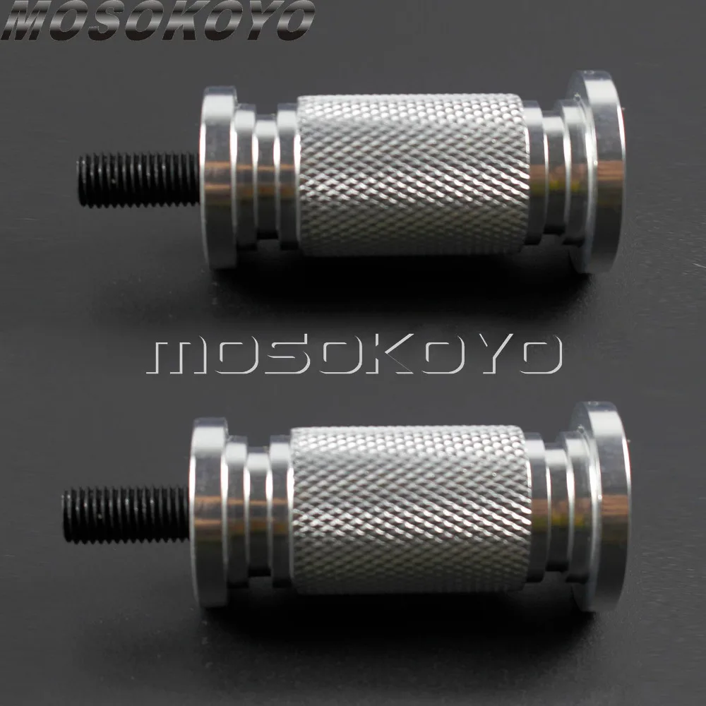 2Pcs Zigrinata Gear Shifter Peg Moto Custom Maiusc Peg Per Harley Sportster Dyna Touring Road King Cafe Racer Chopper 2X