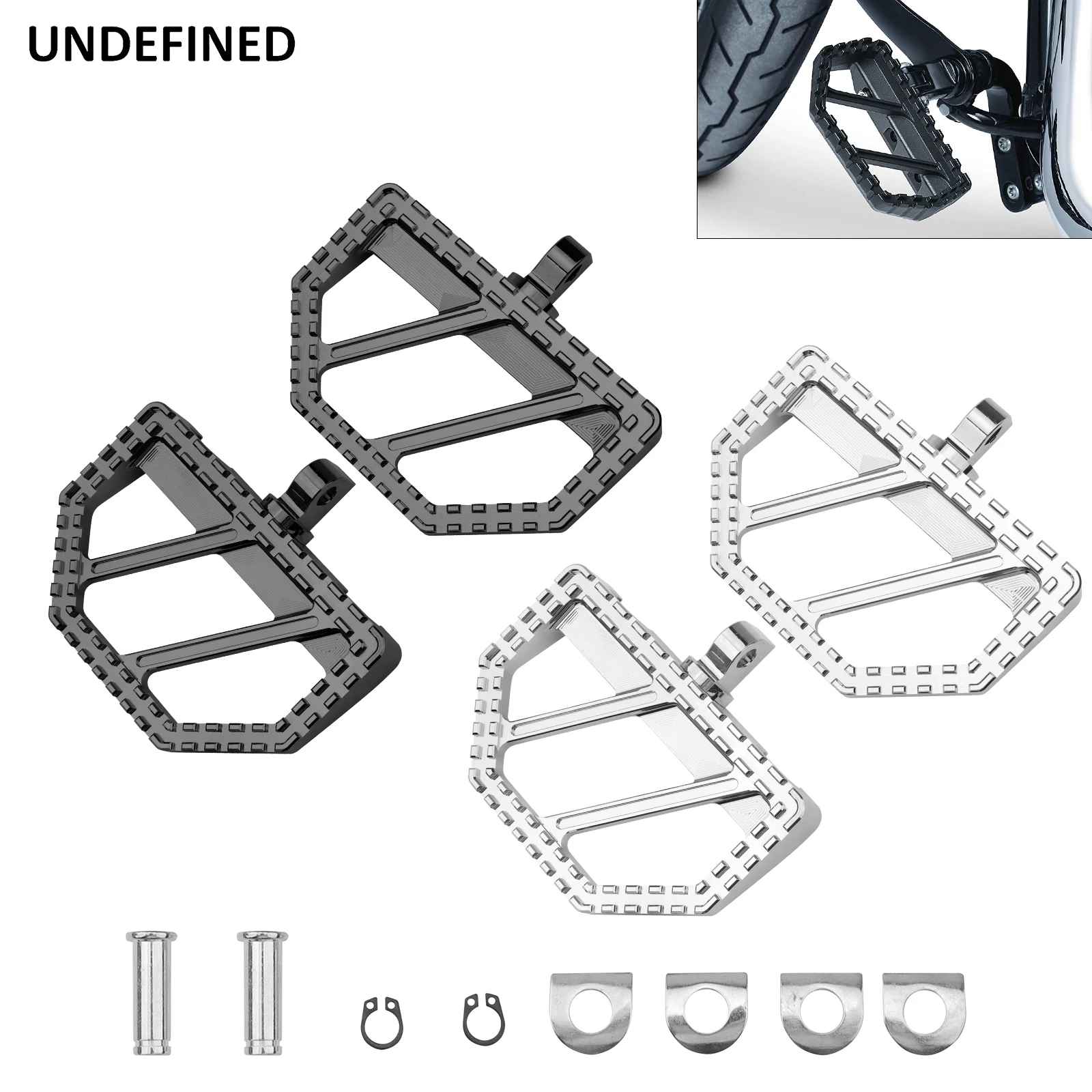 Riot Floorboards Mini Poggiapiedi Pedali Per Harley Touring Road Sportster 883 Softail Slim Electra Glide Dyna Fxdf Chopper Bobber