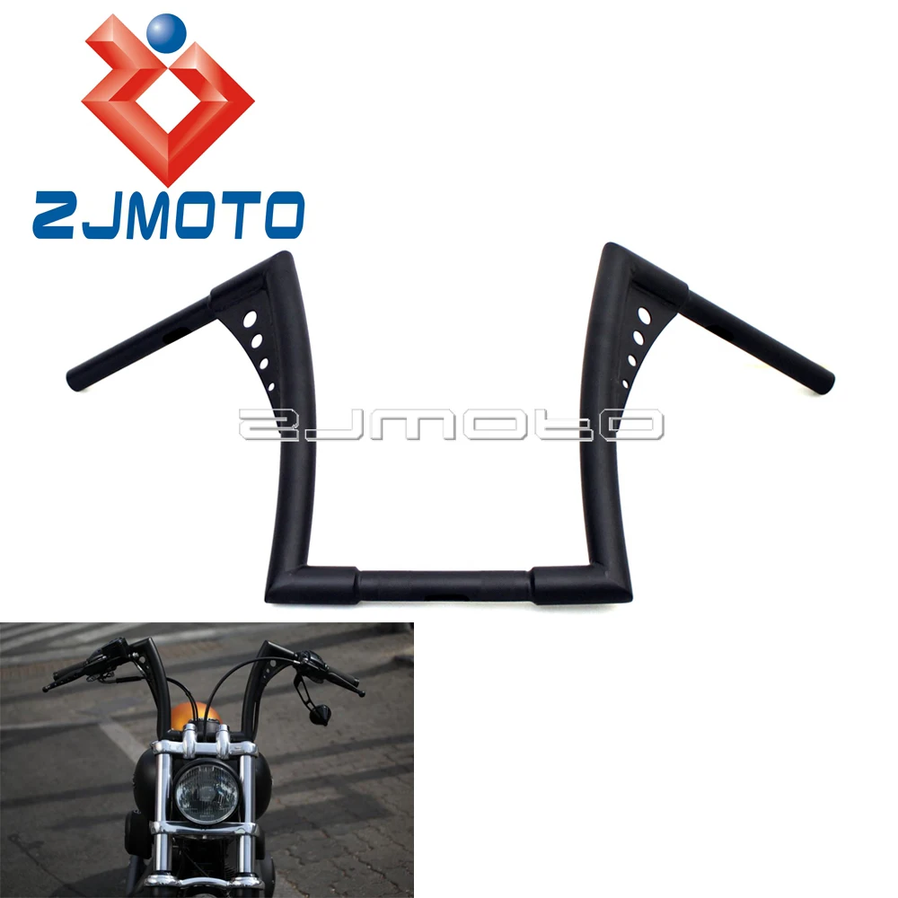 Manubrio Appendiabiti Da 12 "Rise Ape Per Harley Softail Sportster Xl Dyna Chopper Bobber Fat Bob Flst Fxst Custom 1" Fat Bars Drag Bar