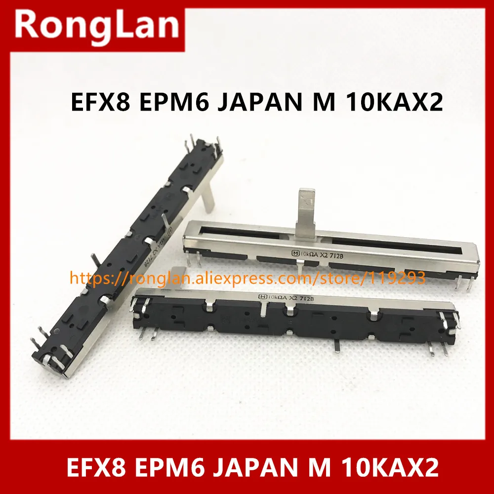 Efx8 Epm6 Originale Giappone M 75Mm 7.5Cm Maestoso Soundcraft Mixer Fader Potenziometro 10Ka 10Kax2 Doppia Maniglia Lunghezza 15Mm-10 Pz