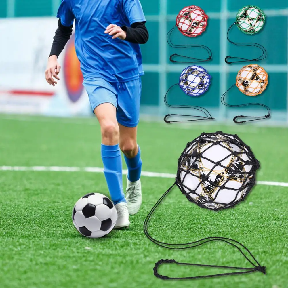 Calcio Training Mesh Bag Football Practice Tool Pallone Da Calcio Net Kicker Football Kick Trainer Per Solo Soccer For Youth