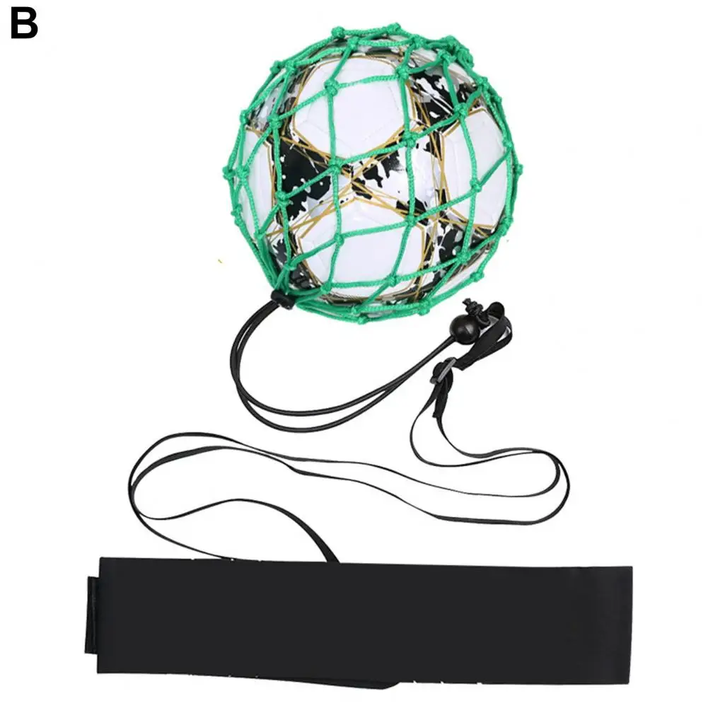 Kicking Skills Practice Soccer Ball Net Kicker Football Kick Trainer Per Solo Soccer Practice Nylon Mesh Bag Training For Youth