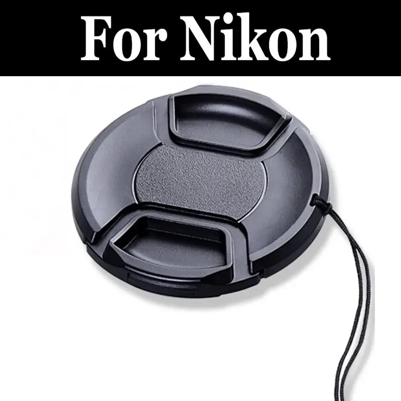 Dcamera Snap On Center Pinch Scope Lens Cap Cover Rope Kit Per Nikon Coolpix P100 P1000 P300 P310 P330 P340 P500 P510 P520 P530