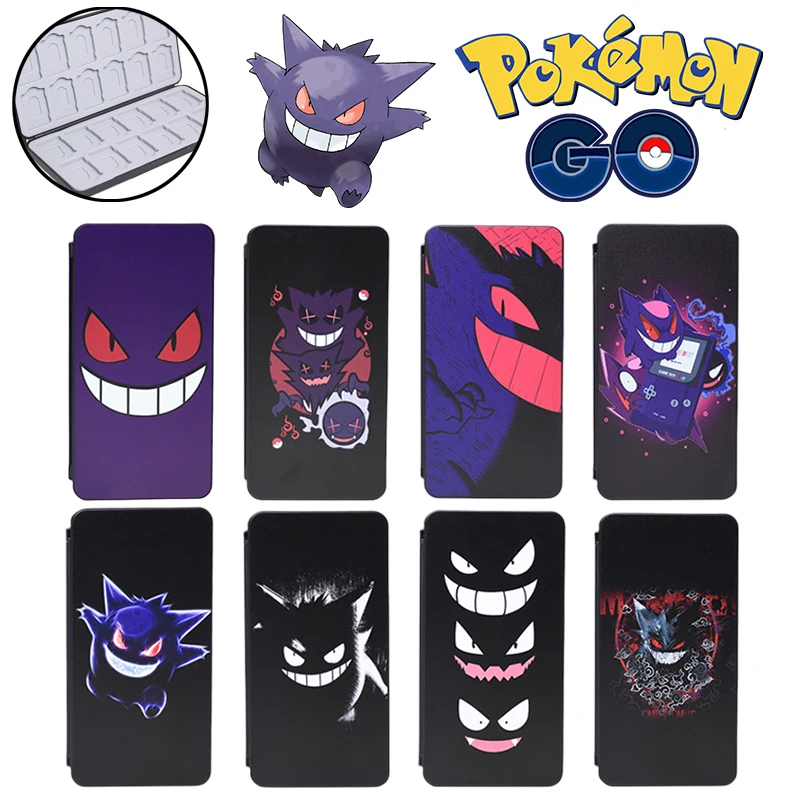 24 In 1 Pokemon Gengar Switch Card Storage Box Per Nintendo Switch Ns Oled Card Holder Case Cartoon Game Console Accessori