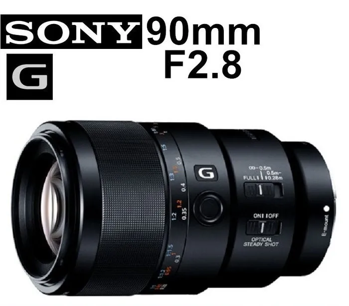 Nuovo Sony Fe 90Mm F2.8 Macro G Oss Full Frame Obiettivo Sel90M28G Per A7R A7S A7 Ii