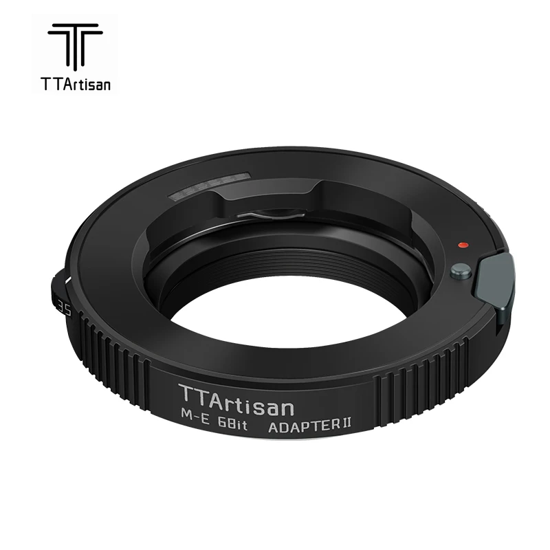 Ttartisan M-E Anello Convertitore Adattatore Obiettivo 6Bit Ii Per Obiettivo Leica M-Mount Per Fotocamera Sony E Mount A6500 A6400 A7