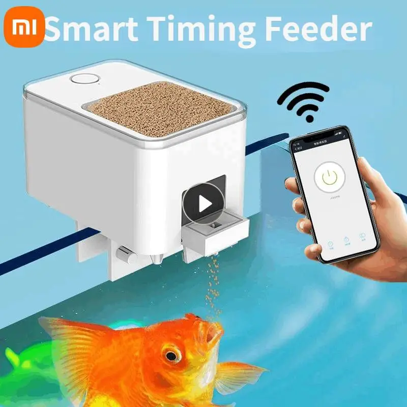 Xiaomi Automatic Aquarium Fish Tank Feeder Timing Wifi Wireless Smart Phone Altoparlante Intelligente Alimentazione Del Telecomando Vocale