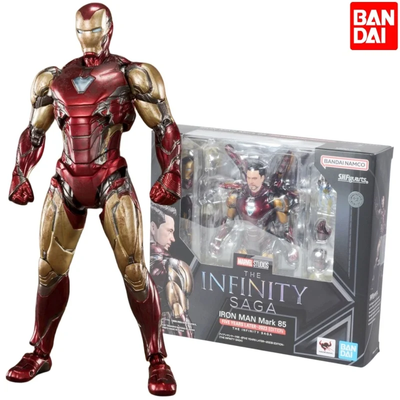 Bandai S.H. Figuards Marvel Thanos Iron Man Mark 85 5Th 2023 Edition (The Infinity Saga) Action Figure Regalo Giocattolo Da Collezione