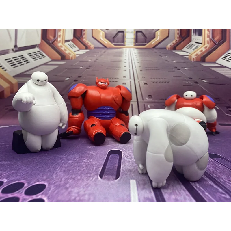 Takara Tomy Genuine Big Hero 6 Baymax Cartoon Creative Cute Action Figure Model Decoration Ornament Toys