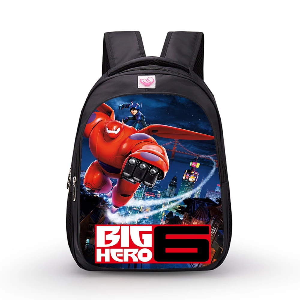 14 Inch Disney Big Hero 6 Baymax Children Backpack Primary School Bags Kindergarten Schoolbag Kids Cartoon Mochila