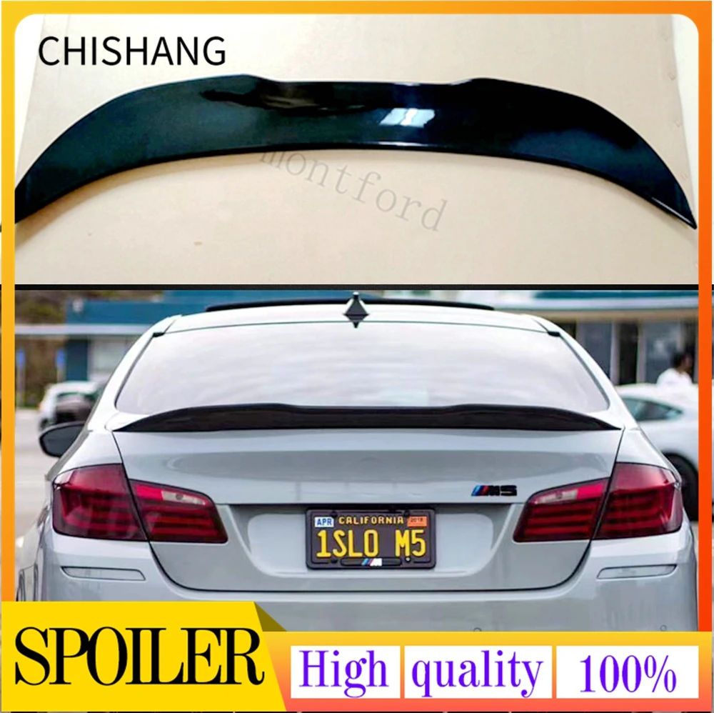 Spoiler Posteriore Per Bmw Serie 5 F10 Base Sedan M Sport M5 F18 2010 - 2019 Abs Tronco Ala Lip Boot Coperchio