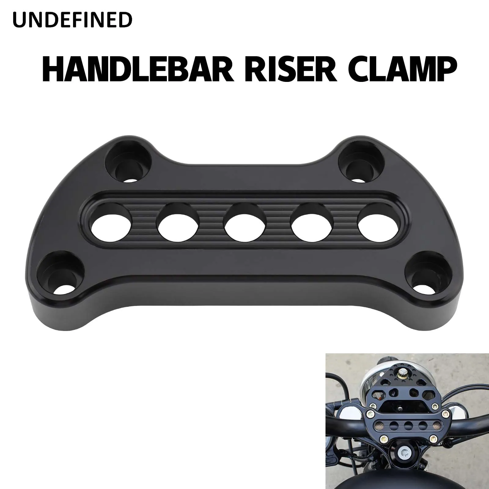 Moto Manubrio In Alluminio Barra Superiore Riser Morsetti Supporto Per Harley Sportster 1200 883 Xl Dyna Fx Fxdf Softail Low Rider Fx Fxbb