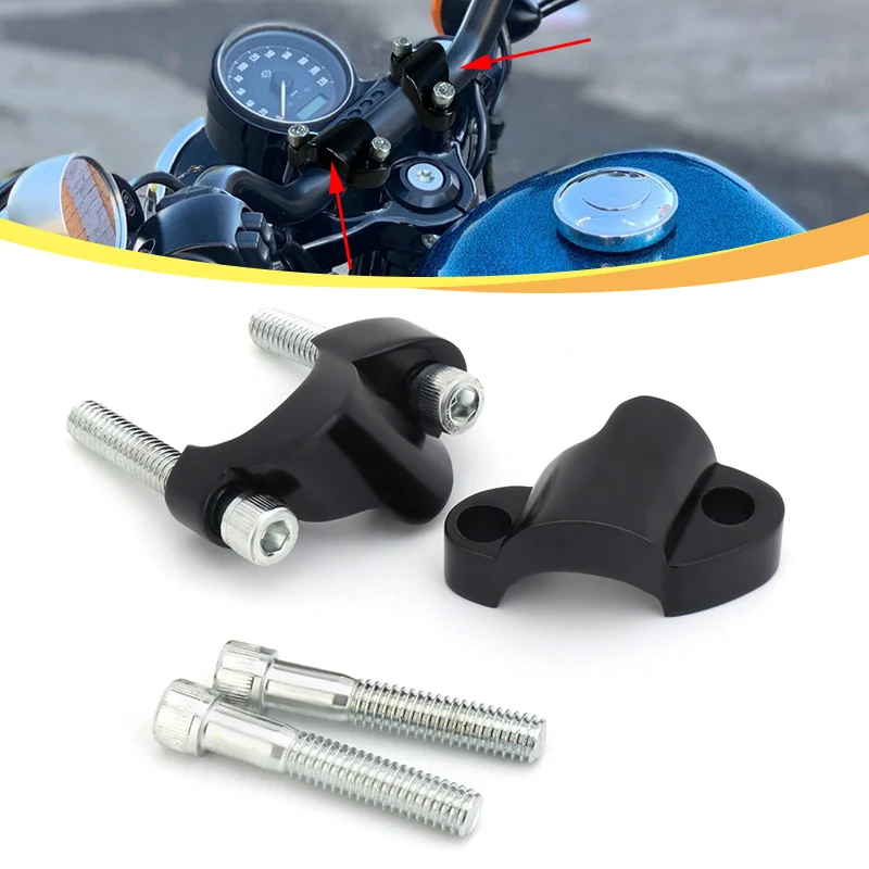 Moto Manubrio Riser Manubrio Morsetto Staffa Di Montaggio Accessori Per Harley Sportster 1200 Forty Eight 48 Xl1200X 2010-2022