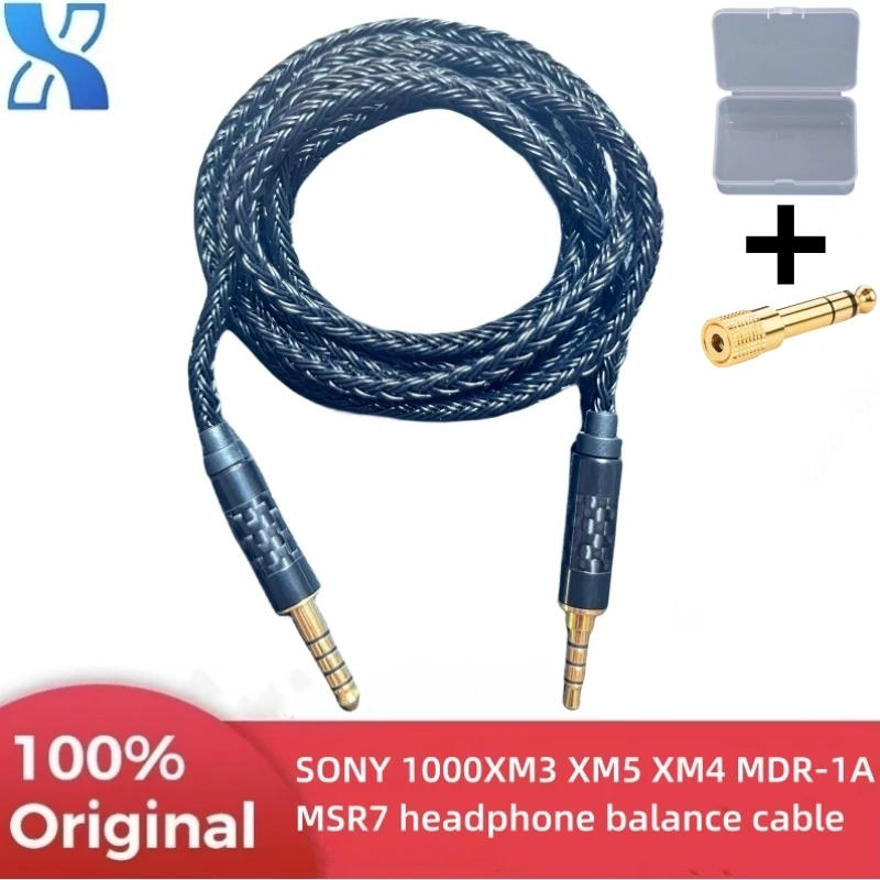 Xsl Single Crystal Copper Silver Plated Upgrade Wire Connection Balance Wire Adatto Per Sony Mdr-1A 1000 Xm3 Xm4 Xm5 Msr5 Msr7