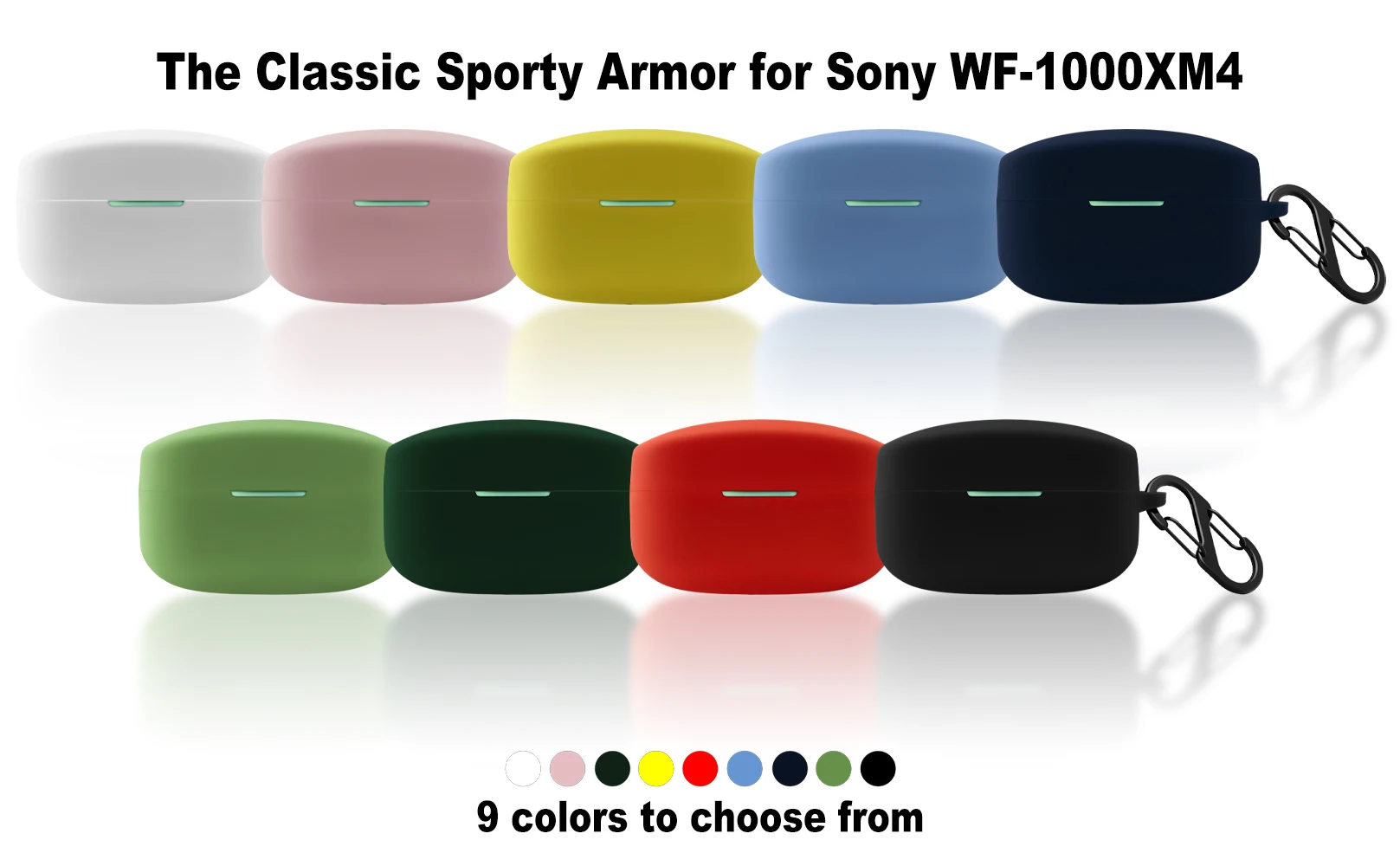 Custodia In Silicone Per Sony Wf-1000 Xm4 Custodia Per Accessori Per Auricolari Cover Con Moschettone Hearphone Wf-1000Xm4 Per Custodia Sony Wf-1000 X