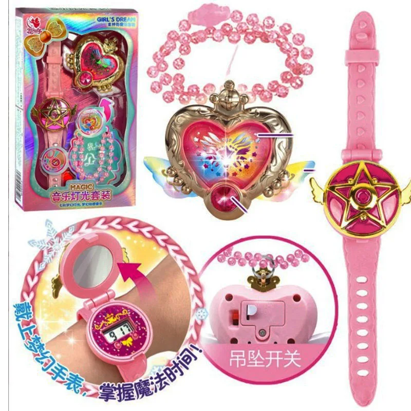 Frozena Sailormoon Figure Elsa Doll Magicwander Collana Ornamento Accessori Bambini Presenti