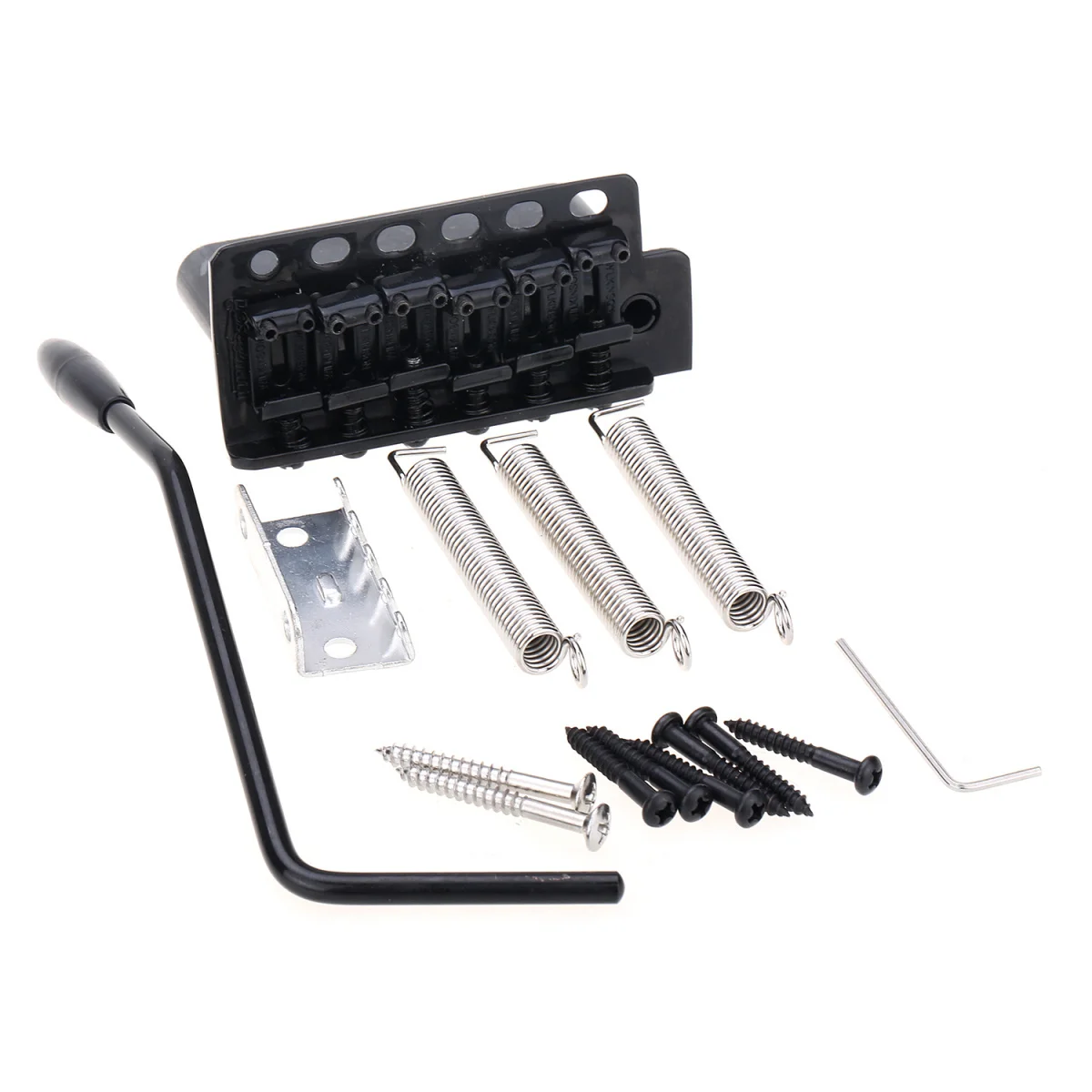 Wilkinson Wv6-Sb 54 Millimetri 5 + 1 Hole Vintage Acciaio Saddle Ponticello Del Tremolo Con Il Pieno Di Blocco Di Acciaio Per Fender Usa/Giappone Chit