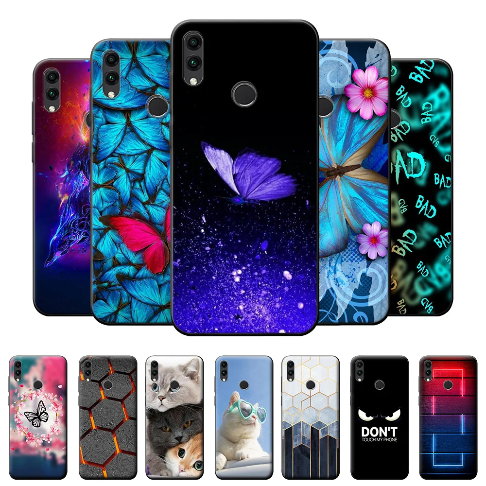 Custodia Honor 8X Per Huawei Honor 8X 8X6.5 Pollici Cover Posteriore In Tpu Nero Per Honor 8X Custodia Honor 8X Wolf Custodia Morbida In Silicone