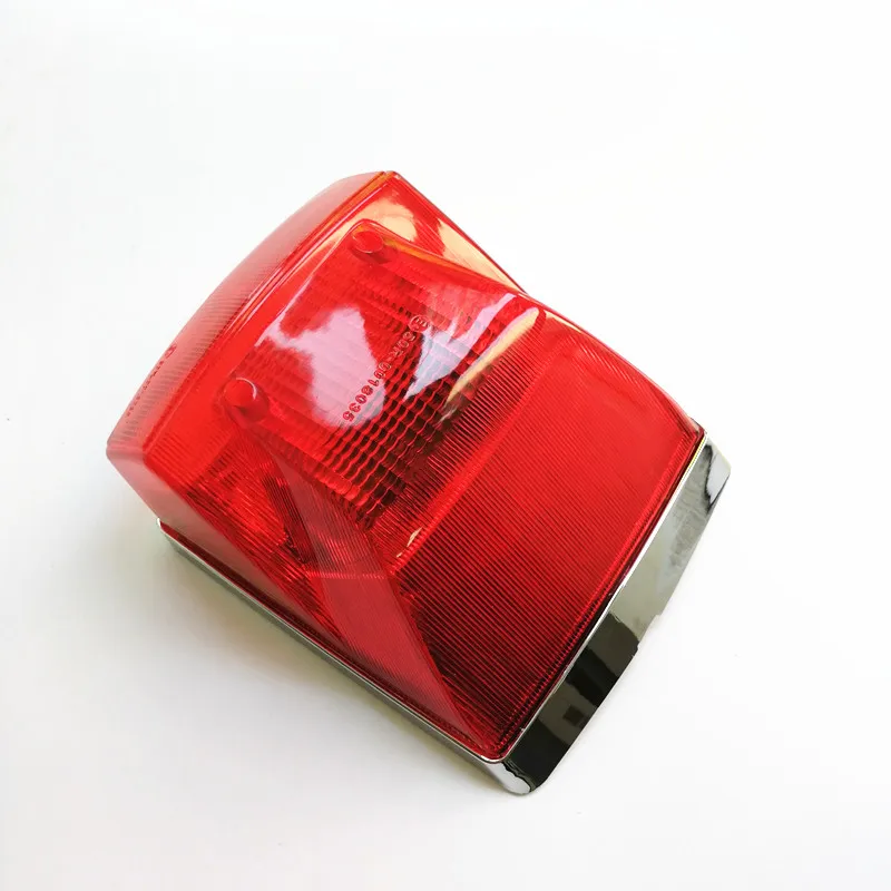 Fanale Posteriore Moto Cromato Per Vespa Lml Star Stella Delux Px 125 150 200