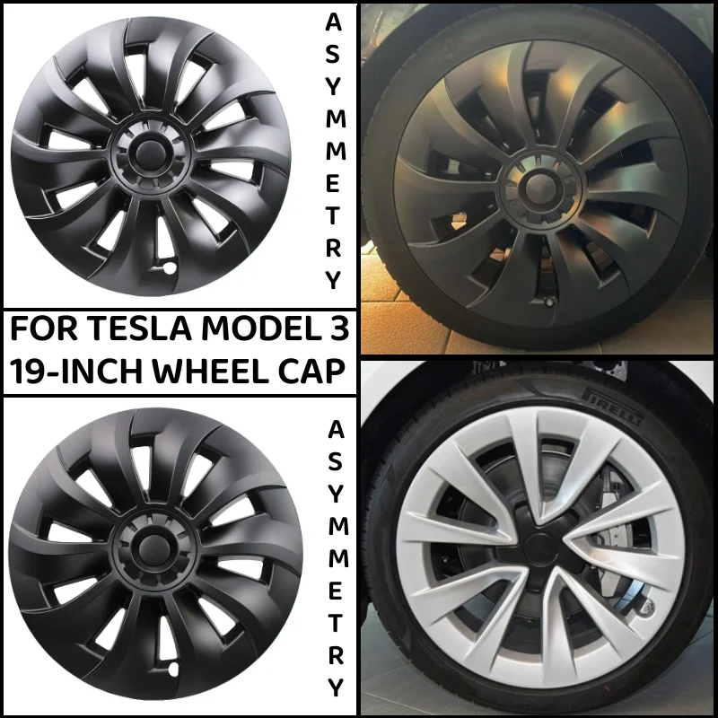 Tappi Del Mozzo Da 19 Pollici Per Tesla Model 3 2020-2023 Performance Wheel Hubcap Automobile Replacemen Tappo Della Ruota Accessori Per La Copertura 