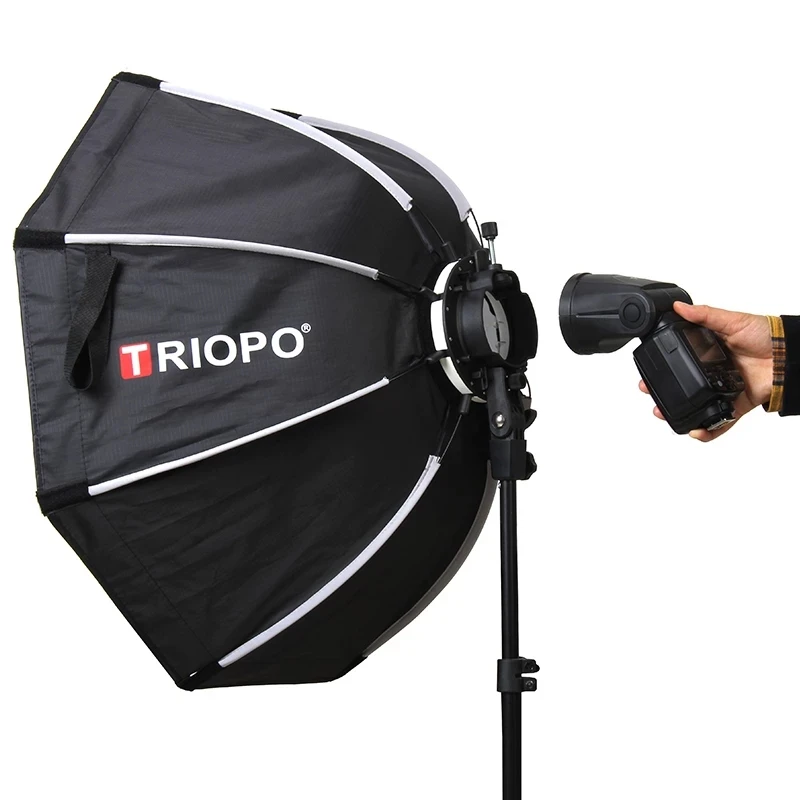 Triopo Universal 65Cm Kx65Cm Octagon Softbox Ombrello Softbox Per Yongnuo Visico V2 Godox Ad200 V1 Round Tt350 Speedlite