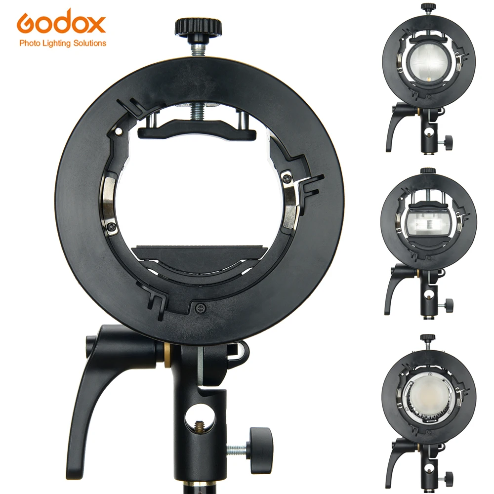 Nuovo Godox S S2 Bowens Mount Flash Staffa Di Supporto Di Tipo S Per Godox V1 V860Ii Ad200 Ad400Pro Speedlite Flash Snoot Softbox