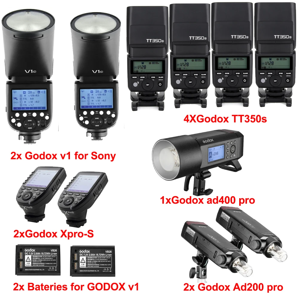 Godox Ad400Pro Ad200 Pro V1 Tt350 Flash Light Per Sony