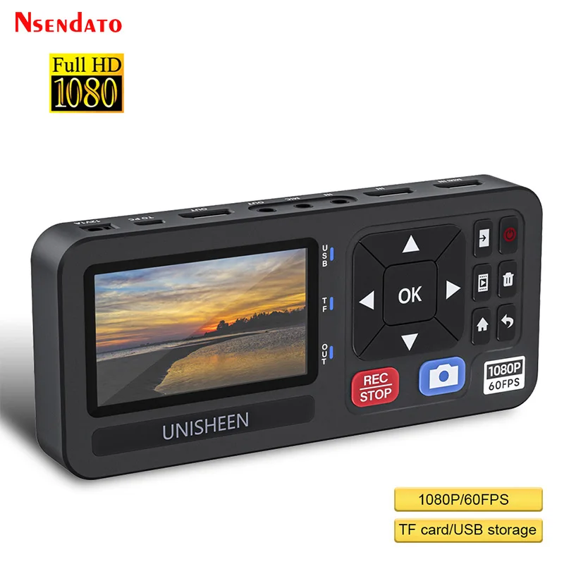 Schermo Da 3 Pollici Videoregistratore Hdmi Cattura Fotocamera Autonoma Rca Hdmi Vga Ypbpr Analogico A Hdmi Video Capture Grabber Box Scheda Vhs
