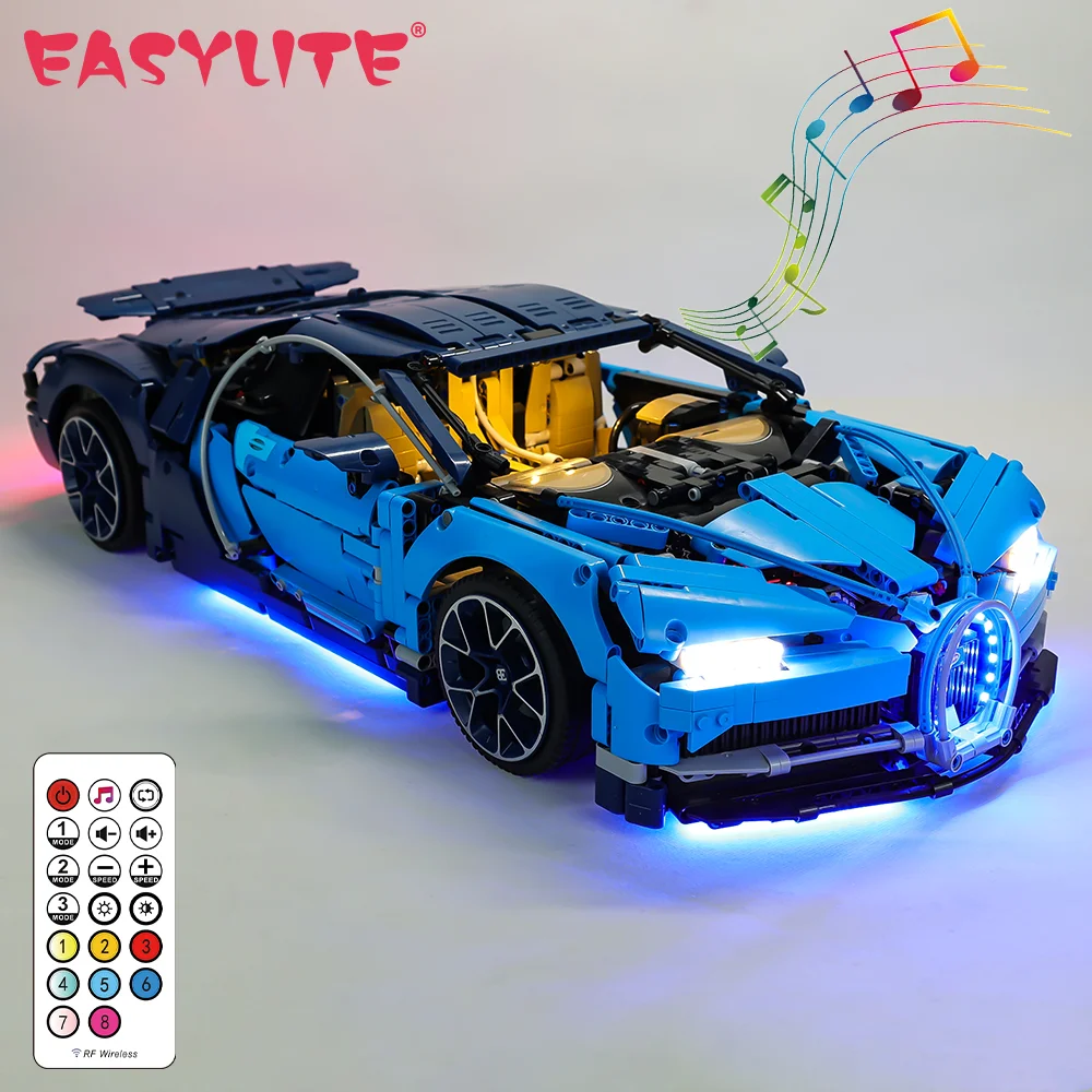 Easylite Easylite Led Light Set Per 42083 Bugatti Chiron 20086 Giocattoli Per Auto Da Corsa Regalo Mattoni Kit Di Illuminazione No Building Blocks Set
