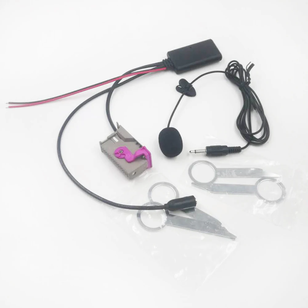 Biurlink 300Cm Rns-E Navigation Plus Stereo Bluetooth Audio Input Microfono Kit Vivavoce Per Audi Rns-E Headunit 32Pin Socket