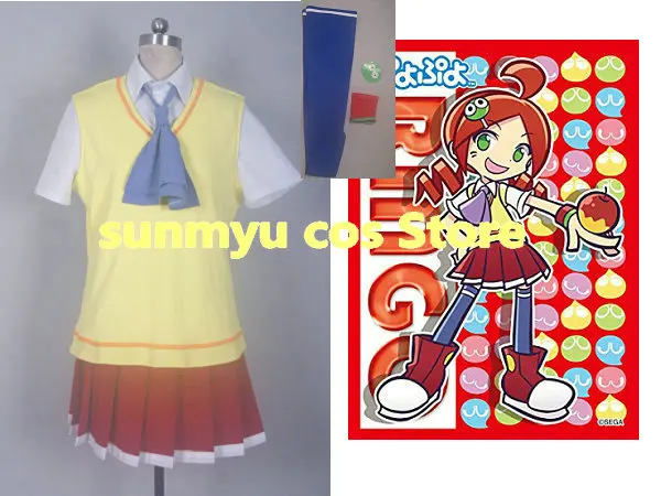 Costume Cosplay Puyo Puyo Andou Ringo Ringo Ando, Dimensioni Personalizzabili All'Ingrosso Di Halloween