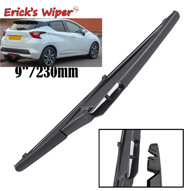 Ener'S Wiper 9 "Spazzola Tergicristallo Posteriore Per Nissan Micra K14 2017 - 2023 Parabrezza Parabrezza Pulito Portellone Finestra Spazzola Antipiog