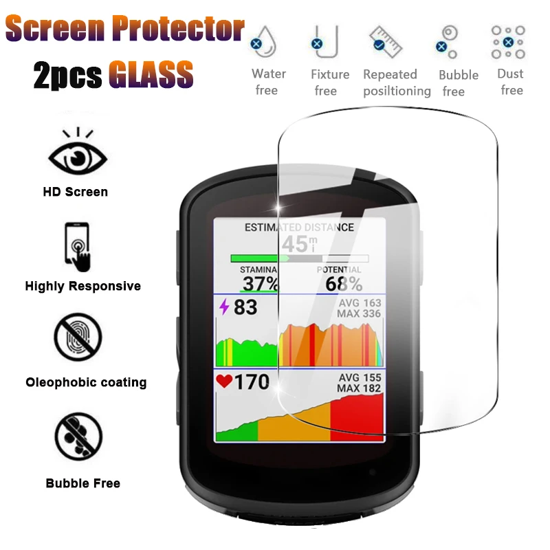 2 Pezzi Di Vetro Temperato Per Garmin Edge 540 840 Vetro Proteggi Schermo Per Pellicola Protettiva Edge 840